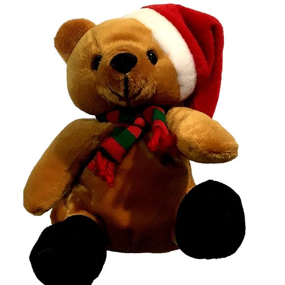 Vintage 7" Christmas Bear, Ho Ho Beans, Exclusive Sears and Roebuck & Co., EUC - Picture 1 of 5
